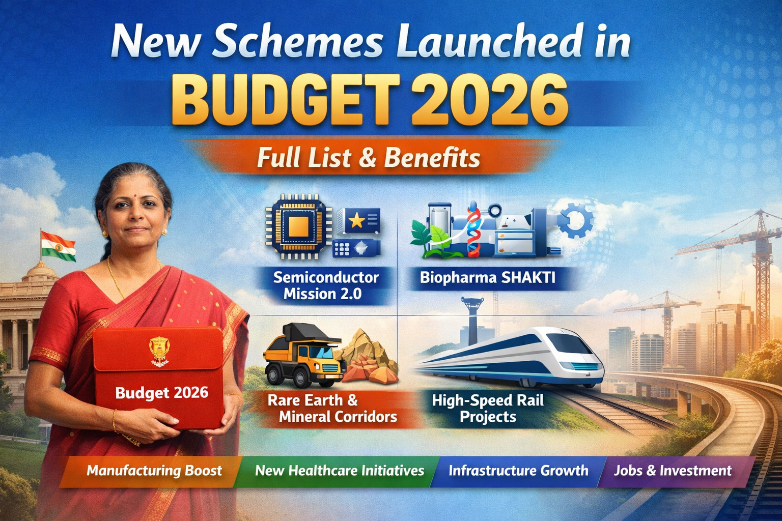 New schemes launched in Budget 2026